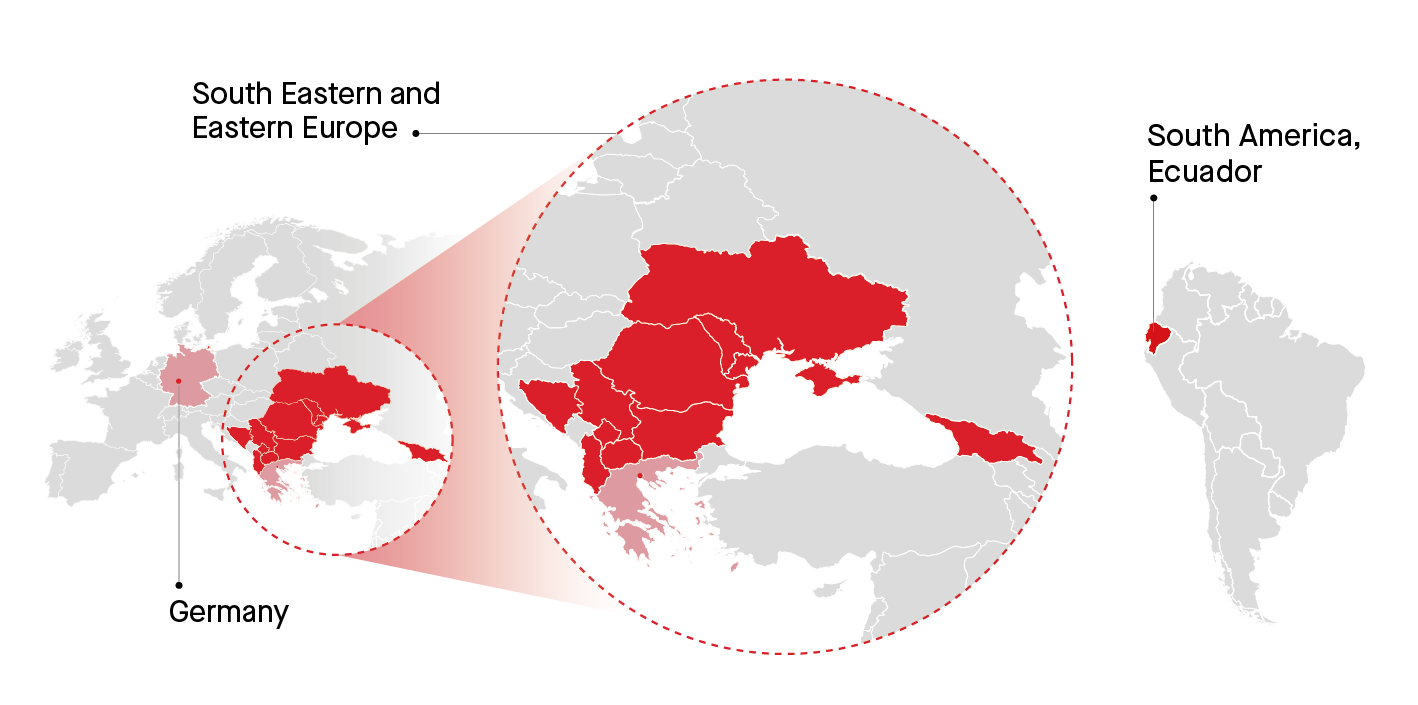 ProCredit Group Worldwide Map
